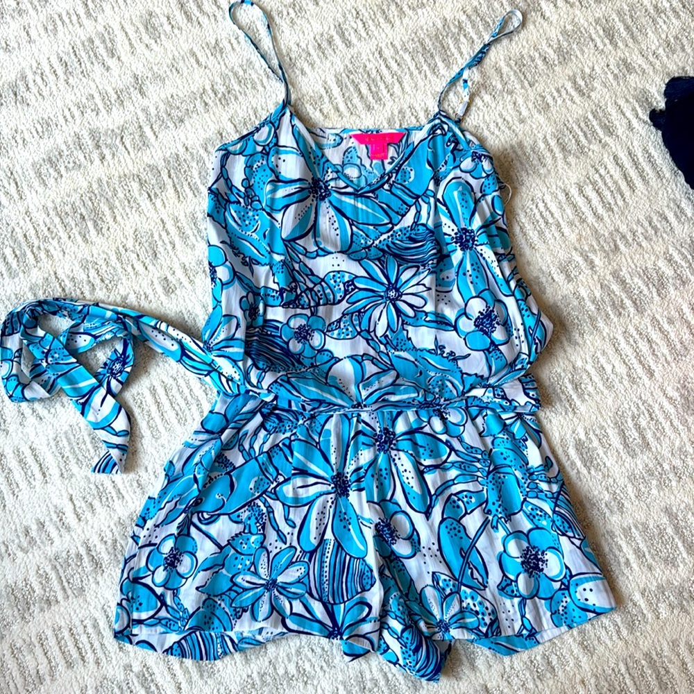 Worn once.  Lily Pulitzer romper